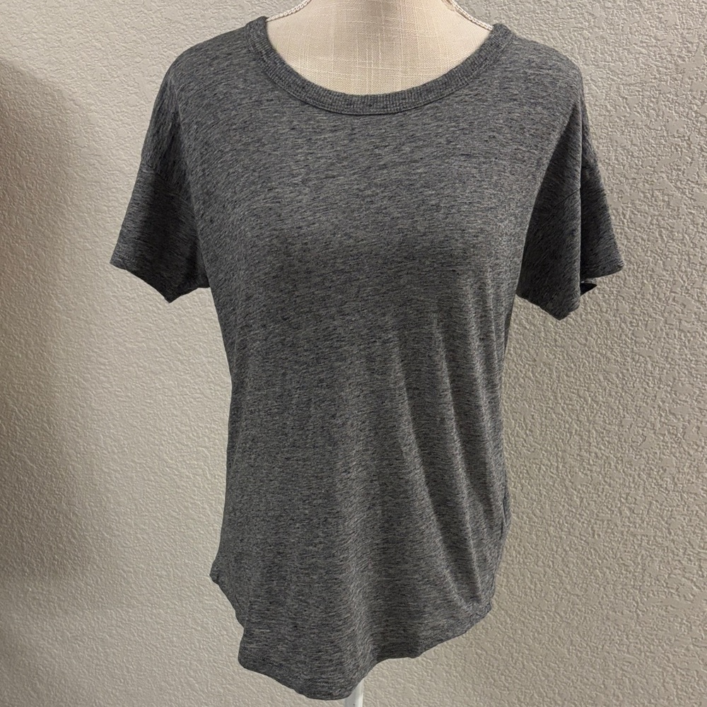 Madewell Heathered Gray Women's Casual T-Shirt Size Small